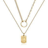 Aurevina Classic Ring Layering Set Necklace