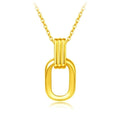 Aurevina Rectangular Pendant Golden Necklace